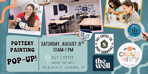 Pottery Painting Pop Up at SGT. Coffee