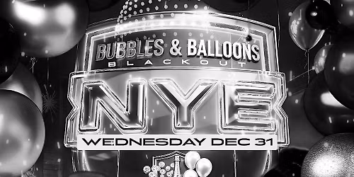 Champagne Bubbles & Balloons \u201cNEW YEARS EVE\u201d