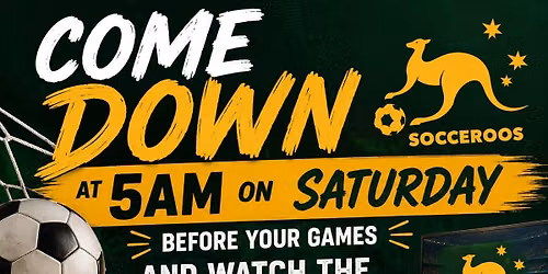 SOCCER ROOS LIVE AT BUFC