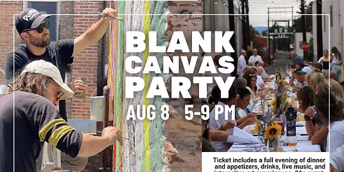 SOLD OUT: Blank Canvas Party: Mural Fundraiser Dinner