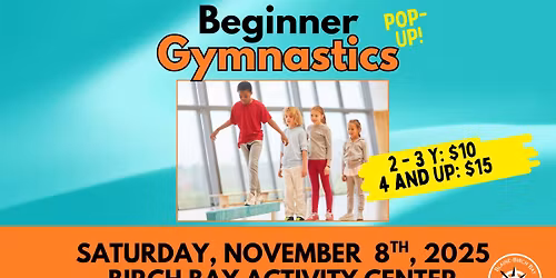 Beginner Gymnastics Pop-Up Clinics (Youth)