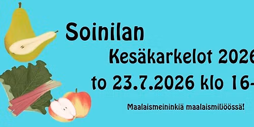 Soinilan Kes\u00e4karkelot 2026!
