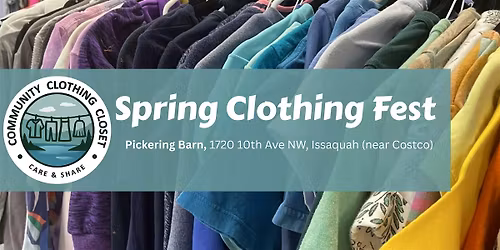 PRE-REGISTRATION for Spring Clothing Fest