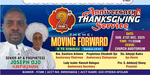 2nd Year Anniversary Service