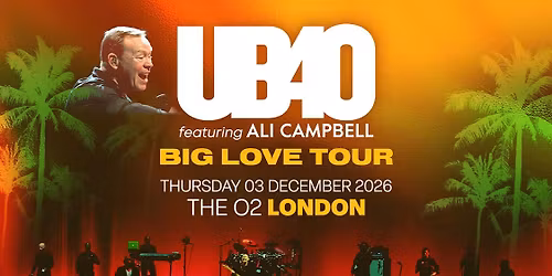UB40 feat. Ali Campbell London Tickets