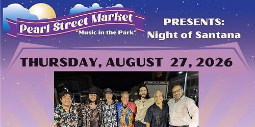 Pearl Street Market + Music in the Park - August 27th