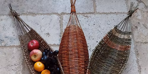 Basket Weaving. Long Frame Basket