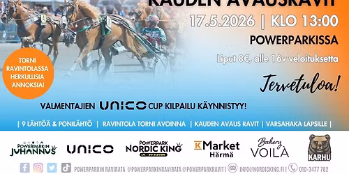 PowerParkin Ravit - Kauden avaus 17.5.26 | klo 13:00