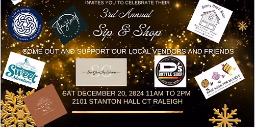 3rd Annual Sip & Shop