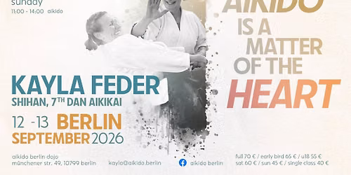 Kayla Feder Shihan Berlin 2026 Aikido Seminar
