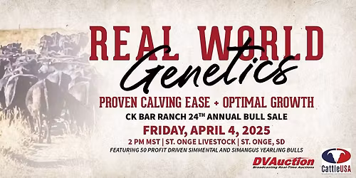 CK BAR RANCH 25th annual Bull Sale