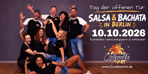 SAMSTAG: Tag der offenen T\u00fcr im Cumbancha \ud83d\udc83 Salsa, Bachata & Party