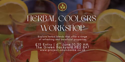 Herbal Coolers Workshop with Project Abundance