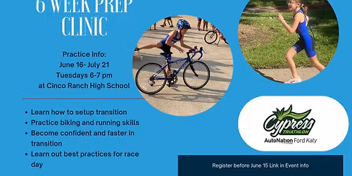 Cypress Youth Tri Prep Clinic