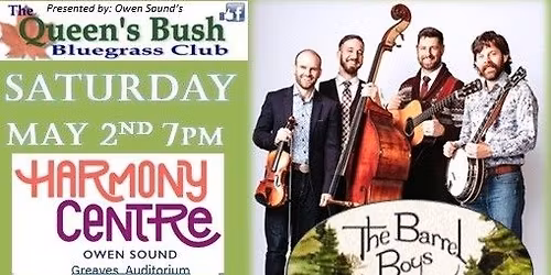 Queens Bush Bluegrass Club Presents: The Barrel Boys & Onion Honey! 