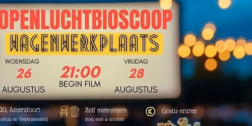 Openluchtbioscoop Wagenwerkplaats