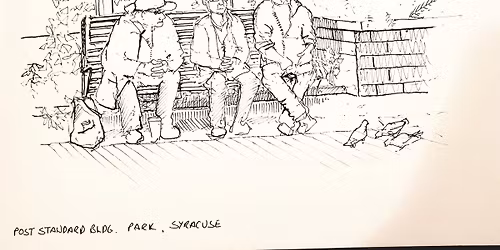Urban Sketchers at Erie Canal Museum