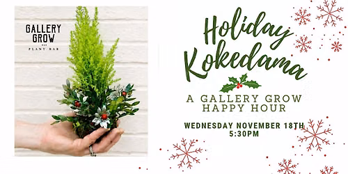 Holiday Kokedama