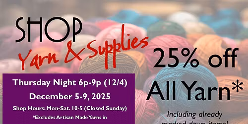 Fine Line Yarn Sale