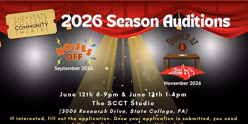 SCCT 2026 Season Auditions (Part II)