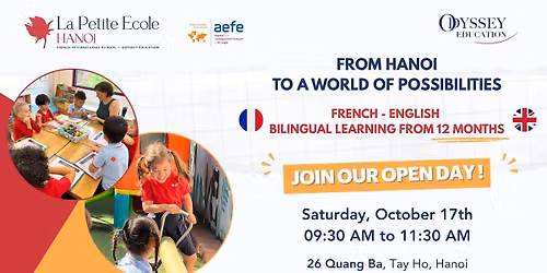Discover La Petite Ecole Hanoi, French-English International School - Open Day
