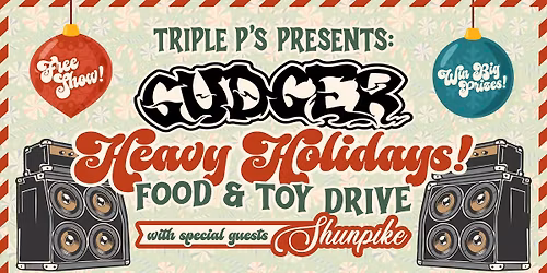 GUDGER - HEAVY HOLIDAYS - FOOD & TOY DRIVE