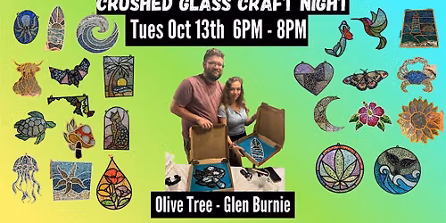 Crushed Glass Suncatcher  at Olive Tree w\/Maryland Craft Parties