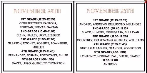 Thanksgiving Lunches