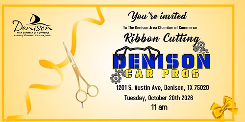 Ribbon Cutting-Denison Car Pros 