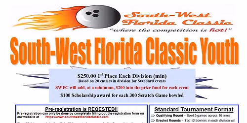South-West Florida Classic Youth Double Eliminator October 2026 + Optional Jr Gold Qualifier