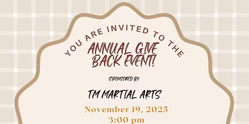 Annual Give Back Event