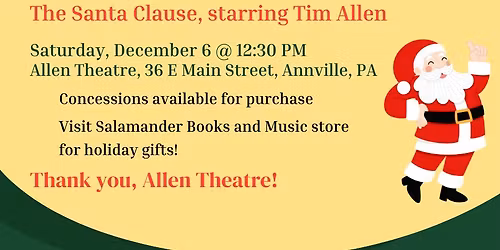 FREE Holiday Movie: The Santa Clause