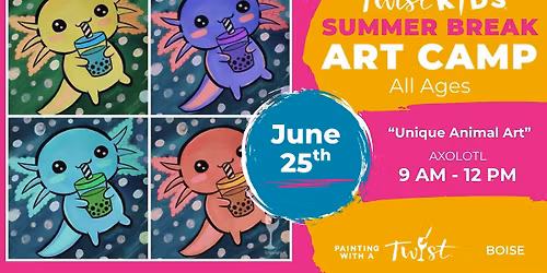 All Ages Axolotl Painting | Kids Summer Camp