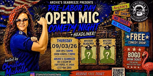 Pre-Labor Day Comedy Show