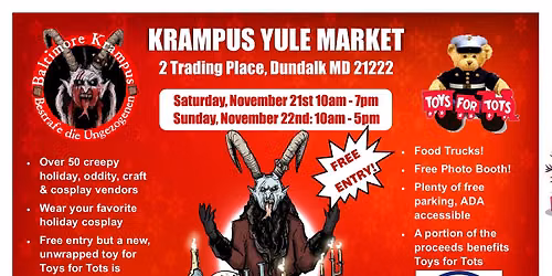The Krampus Yule Market & Toys for Tots Collection 2026