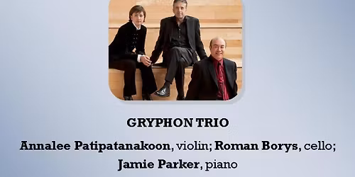 Gryphon Trio at Vernon and District Performing Arts Centre