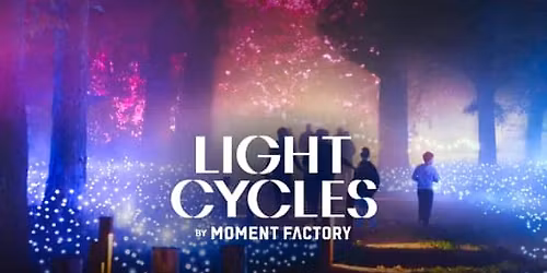 Light Cycles : Un parcours nocturne scintillant entre nature, lumi\u00e8re et sons