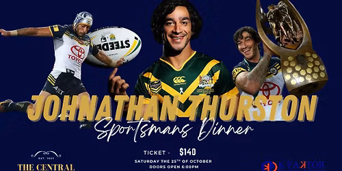 Johnathan Thurston Sportsman\u2019s Dinner & Talk show