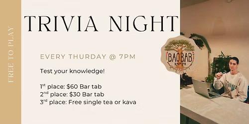 Trivia Night at Baobab Kava Bar