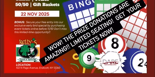 Dare Winterguard Gift Card Bingo Fundraiser