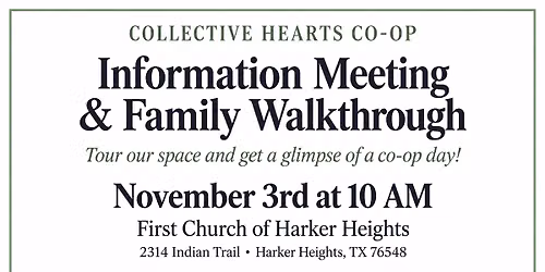 New Family Walkthrough\/Interest Meeting