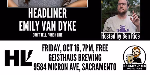 Geisthaus of Comedy, Starring Emily Van Dyke