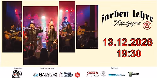 FARBEN LEHRE Akustycznie \u2013 Jubileusz 40-lecia