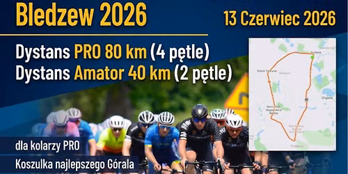 II OTWARTE POWIATOWE MISTRZOSTWA W KOLARSTWIE SZOSOWYM - BLEDZEW 2026