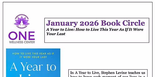 Book Circle- A Year to Live: How to Live This Year As If It Were Your Last