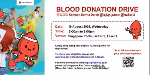 Singapore Pools - Blood Donation Drive