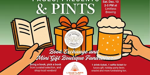 Pages + Presents + Pints Fundraiser