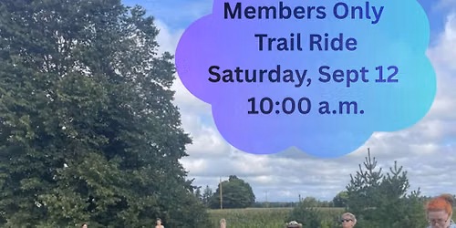 Club Trail Ride for Members Only