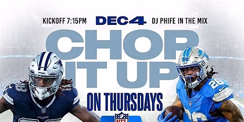 Thursday Night Cowboys Vs. Lions  @ Pure Social