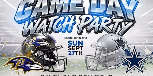 NFL GAME DAY @ STONE WATER -- RAVENS VS COWBOYS